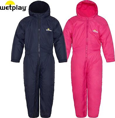 Wetplay Kids Padded All-In-One Waterproof Rain Suit Snowsuit Childs Boys Girls