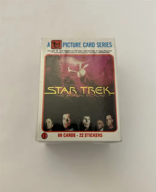 1979 Topps Star Trek The Motion Picture Complete Card Set + Stickers (1-88) D1