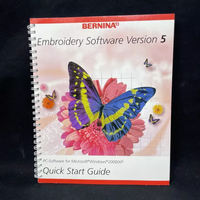 Genuino Bernina Wmbroidery Software Bersion 5 Guía de Inicio Rápido Manual