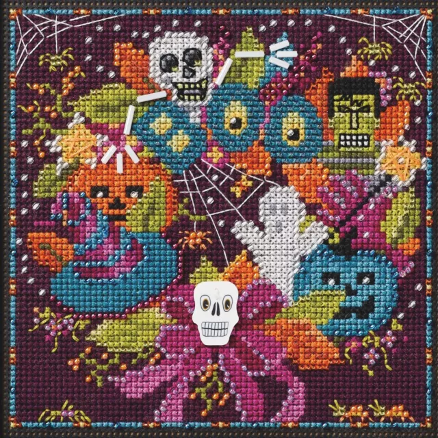 Halloween Fun Cross Stitch Kit Mill Hill 2024 Buttons & Beads Autumn MH142426