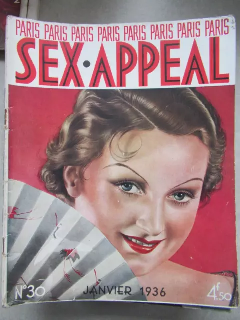 Paris SEX APPEAL N°30 de 1936 Nus, Pin-Up, Photos, dessins