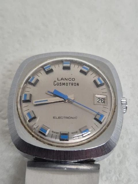 Montre Vintage électronique Quartz Femme Des Années 70 - Boîtier Et Bracelet Plaqué Or, Style Rétro