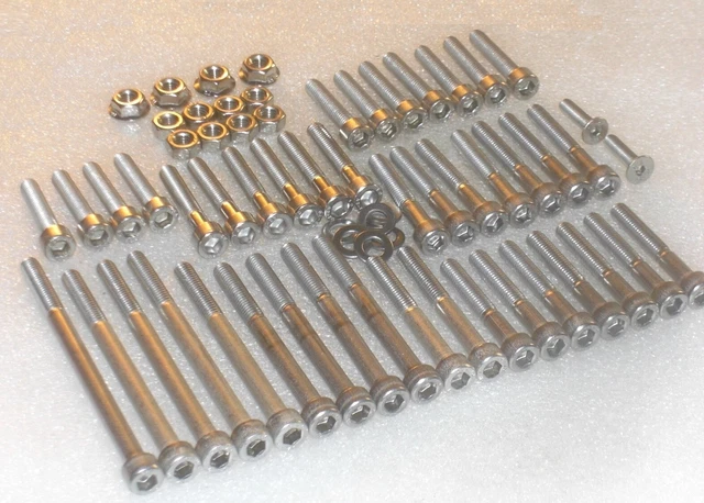 Suzuki RM250 1982-1985 Polished Stainless Engine Bolt Screw Set