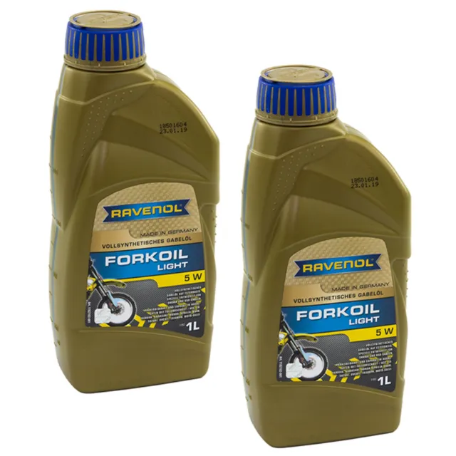 Gabelöl Ravenol SAE 5 2 Liter für Aprilia Honda Kawasaki KTM Suzuki Triumph