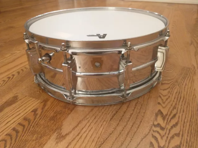 Vintage Ludwig Supraphonic Snare Drum, COB Brass Hoops, 1964 Classic !