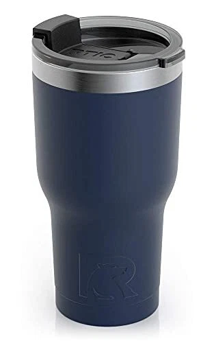 RTIC 20 oz Insulated Tumbler Stainless Steel Coffee Travel Mug with Lid Spill...