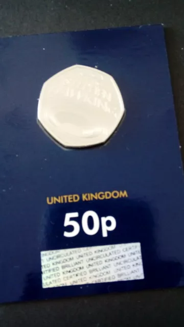 Stephen Hawkin 2019 50 Pence Coin Carded Sealed Free Postage Details Below