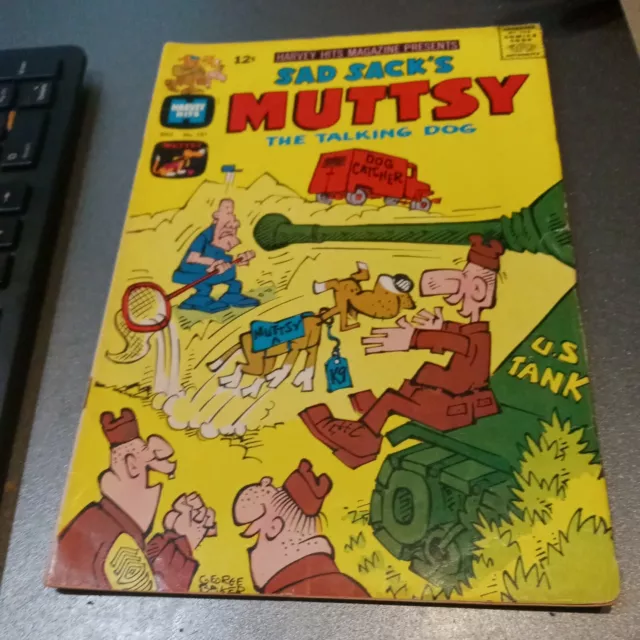 Harvey Hits Magazine 121 Sad Sack Muttsy The Talking Dog Comics 1967 Silver age