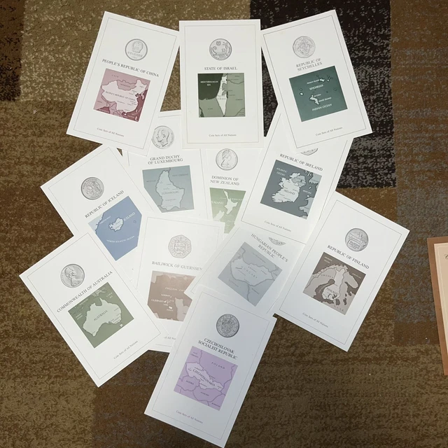 FRANKLIN MINT Coin Sets Of All Nations Volume 1 (PRC Yuan 5,2,1 + Info Cards) 3