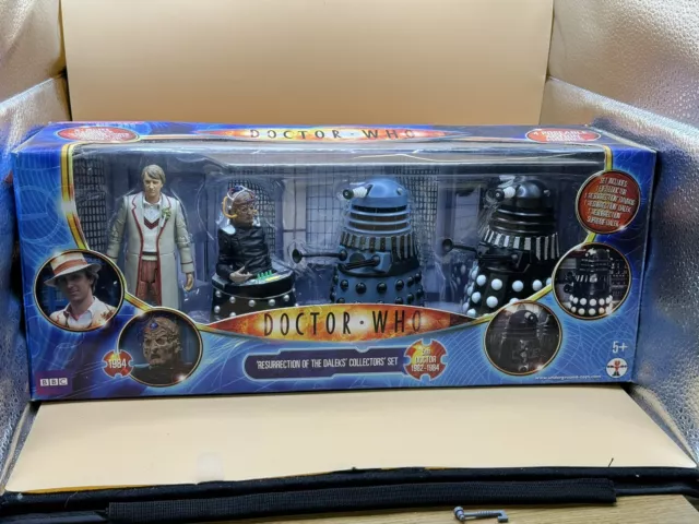 DR WHO Resurrection Of The Daleks Collectors Set Unused! Character Options