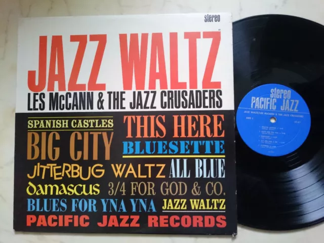 LES McCANN & THE JAZZ CRUSADERS Jazz Waltz *1964 US PACIFIC JAZZ LABEL VINYL LP*