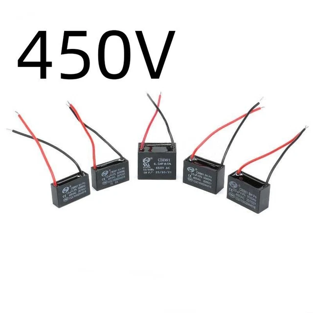 Condensateur De Démarrage / Ventilateur - 1 à 6 µF 450V - Lot De Différentes Valeurs