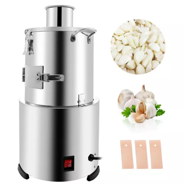 220V Household Electric Garlic Peeler Commercial Peeling Machine 200W Motor