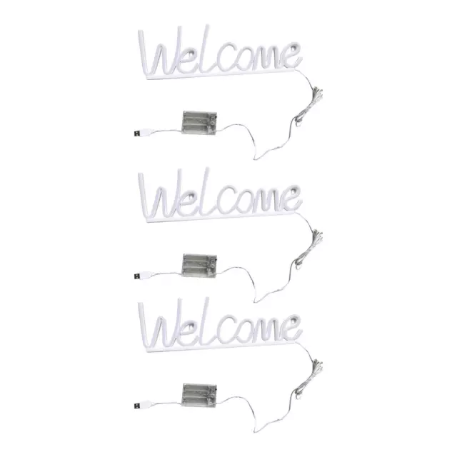 WELCOME NEON SIGNS LED Signs Backdrop Table Decorative Wall Decor ...