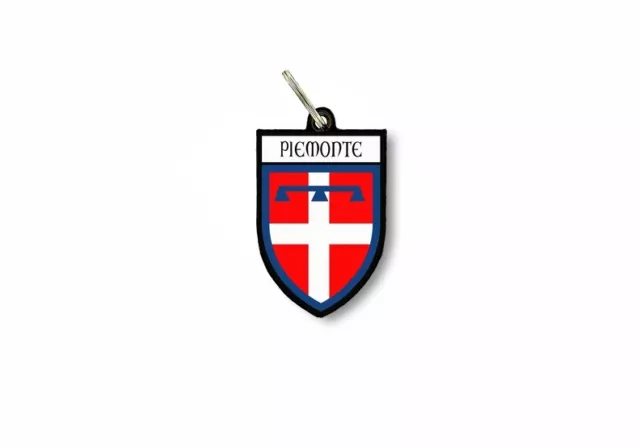 Porte cles clefs cle drapeau collection ville blason piemont piemonte italie