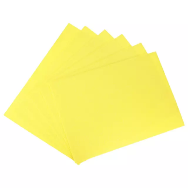 Light Yellow Glitter EVA Foam Sheets 12 x 8 Inch 2mm Thick for Crafts DIY 6 Pcs