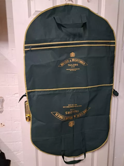 Meyer and Mortimer Garment suit bag  cover carrier SAVILE ROW LONDON Bespoke