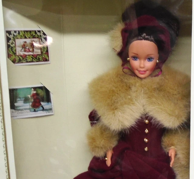 Hallmark Special Edition Barbie Doll #1 1994 Victorian Elegance Red Skating Coat