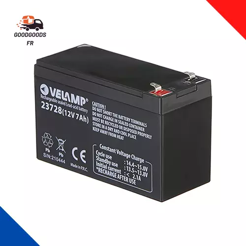 Velamp Batterie Au Plomb 12 V 7 AH 2,02 Kg
