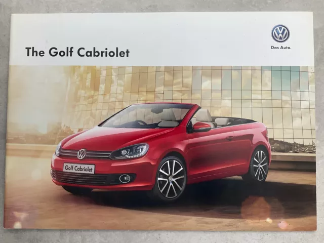 Volkswagen Golf Cabriolet UK Market Car Sales Brochure - December 2014