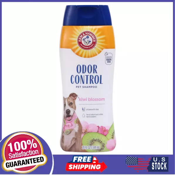 Arm & Hammer Super Deodorizing Shampoo For Dogs Kiwi Blossom Scent 20 Fl Oz