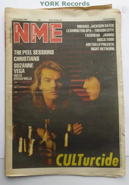 NEW MUSICAL EXPRESS NME - December 5 1987 - The Cult / Peel Sessions