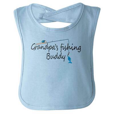 Papa Grandpas Fishing Buddy Shower Birthday Baby Boy Bibs Infant Drooler Bib