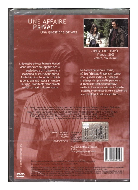 UNE AFFAIRE PRIVEE Una questione privata Dvd ^^ SIGILLATO ^^ 1° Ed