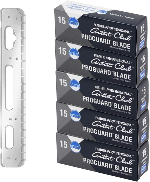 Hoja de repuesto Feather Pro Guard PG-15 5 paquetes 75 hojas Japón