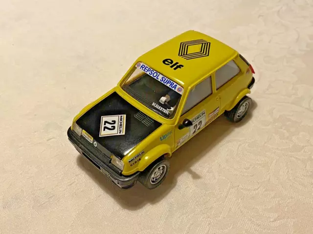 Scalextric Altaya Renault 5 Yellow Elf #22 Mint Unused