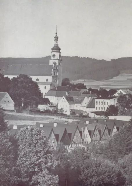 Schömberg/ Chełmsko Śląskie- Blick über die Webersiedlung (Schlesien) 1935