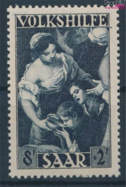 Briefmarken Saarland 1949 Mi 267 mit Falz Kunst (10214942
