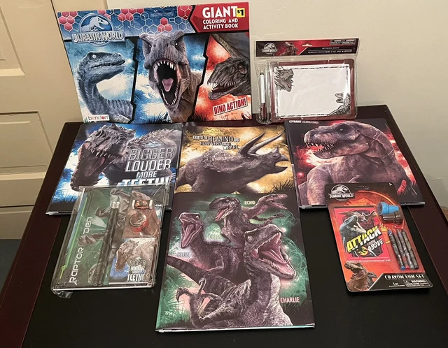 Jurassic World Giant Color Book Folders Dry Erase Board