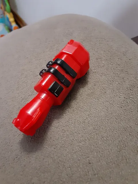 Toy figure Missile Rocket Launcher G1 joe Transformers batman Corp red and black
