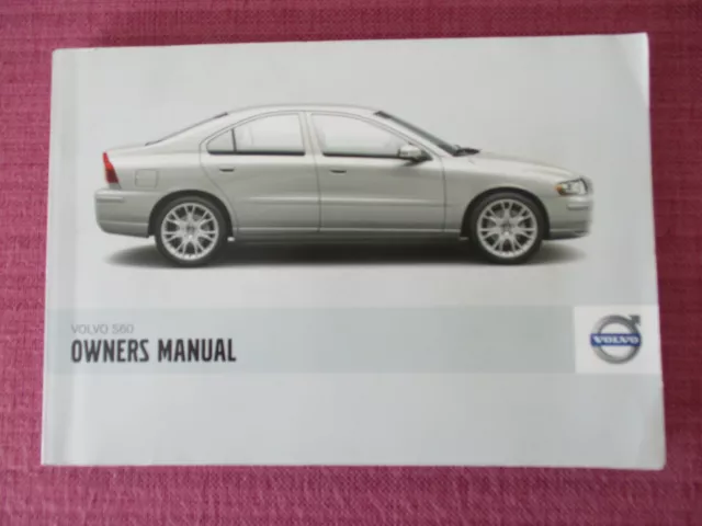 (2008 Model Year) Volvo S60 Saloon  Owners Manual - Handbook - User Guide.