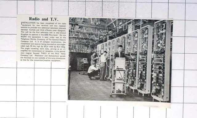 1962 Glasgow Radio Equipment Under Test At Telephone Works Coventry