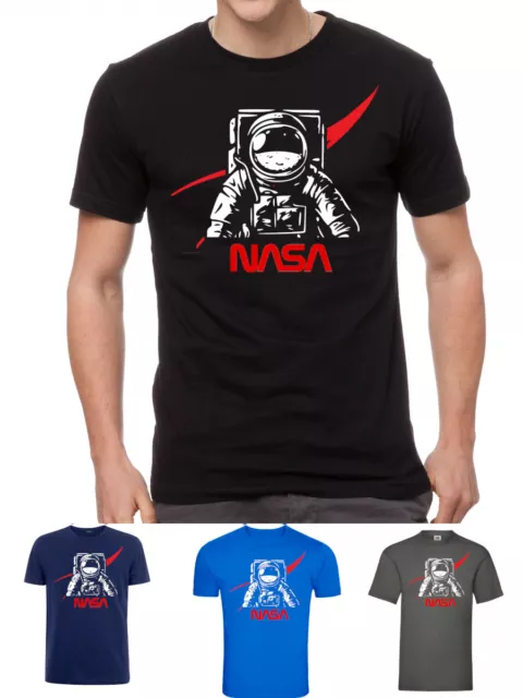 T-shirt logo NASA Astronaut Space Agency Mission Moon Mars Solar Cosmos
