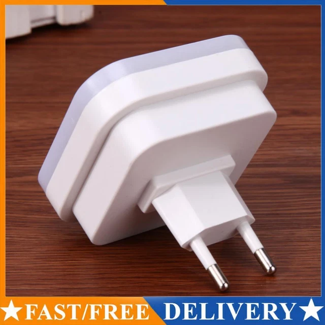 AUTO LED LIGHT Induction Sensor Control Bedroom Night (White) ( EU Plug ...