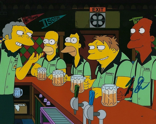 GFA The Simpsons Lenny & Carl * HARRY SHEARER * Signed 8x10 Photo PROOF COA