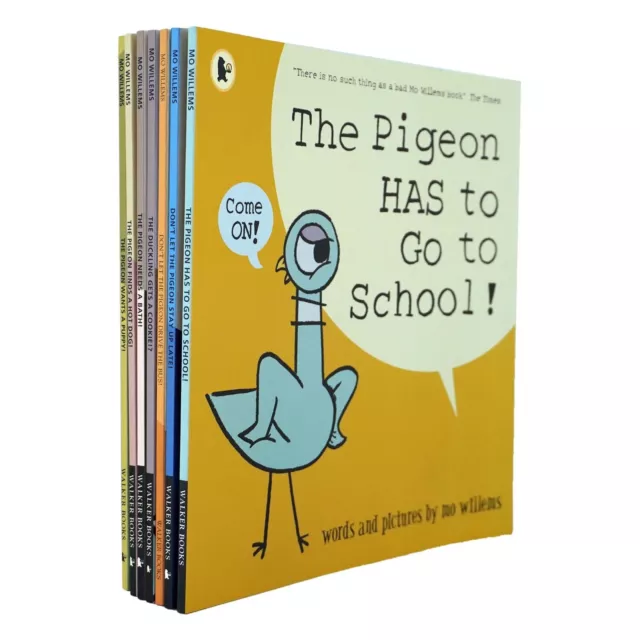 Don't Let the Pigeon Serie 7 Bücher Sammlung Set von Mo Willems - Alter 3-7 - PB
