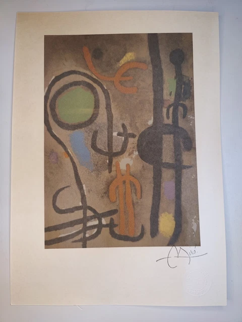 Joan Miro Print Poster Wall Art Signed Pop Art Unframed