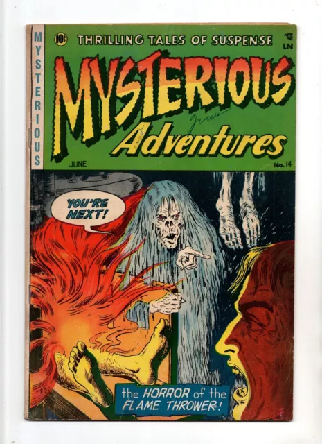 Mysterious Adventures #14 VINTAGE Story Comic Horror SciFi Ghost Golden Age 10¢