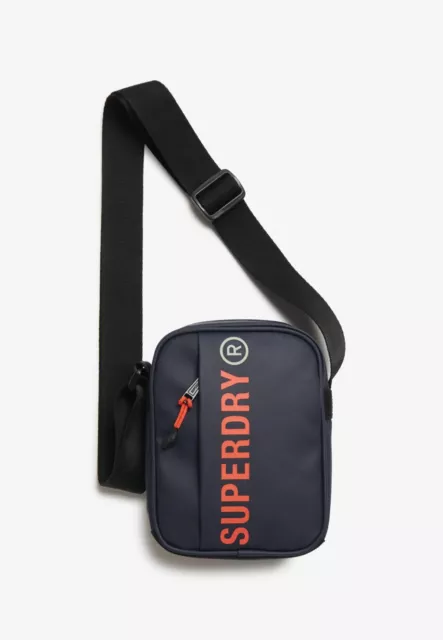 SUPERDRY HAMILTON POUCH Festival Bag Side Shoulder Travel Black Ship Worldwide 81.99 PicClick UK