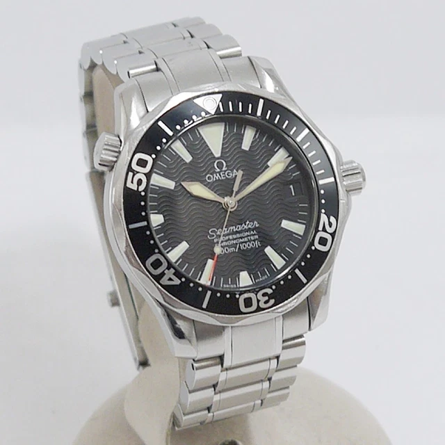 OMEGA Seamaster300 2252.50 Date Black Dial Automatic Boy's Watch Used Tested 2