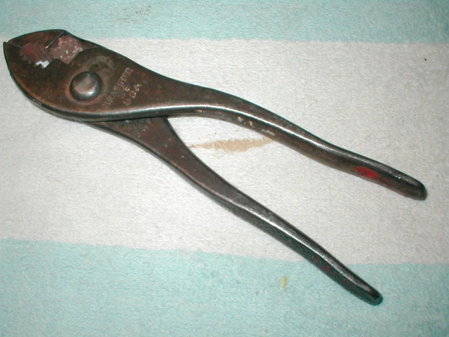 KRAEUTER 36 STANDARD SLIP-JOINT PLIER PLIERS 6-1/2 inch QUALITY VINTAGE USA TOOL
