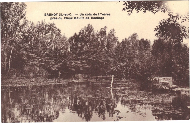 91 - cpa - BRUNOY - A corner of the Yerres near the old mill of Rochopt