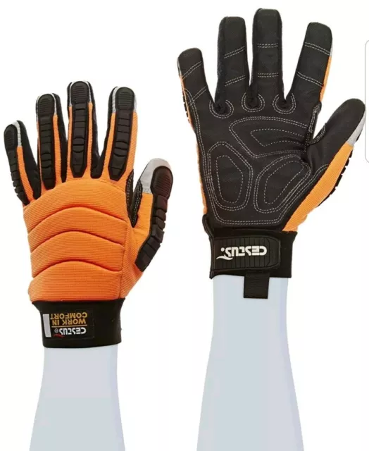 Cestus Boxx 4041 M Handler Series Boxx Lightweight Ripple Grip Glove, Work, Cut Resistant, Medium