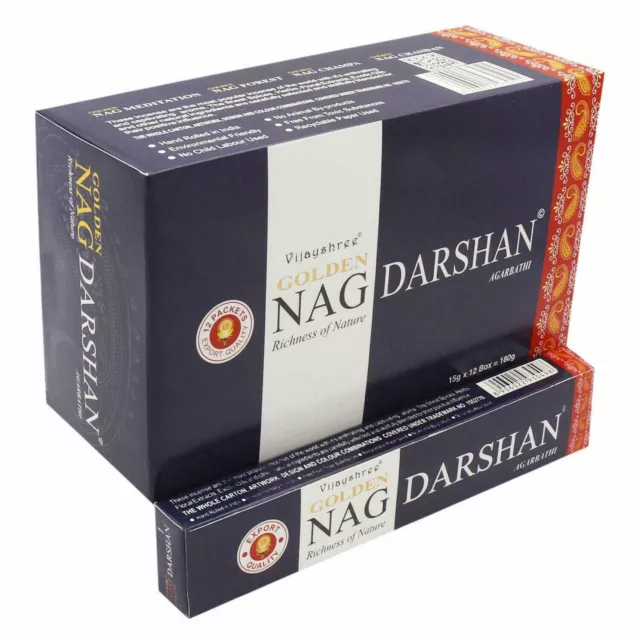 Vijayshree Golden Nag Darshan Incense Sticks Fragrance Diffuser Masala Agarbatti