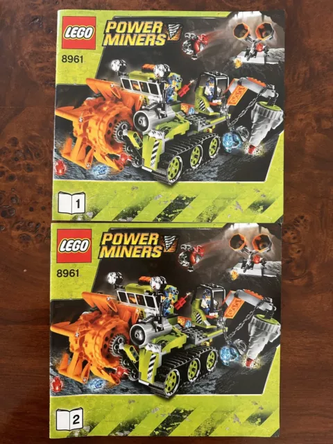 Lego Power Miners Instructions Manual 8961 Booklet and 2