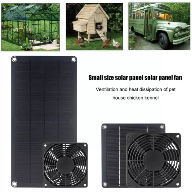 50W Solarlüfter Solar Ventilator Kit Solarventilator Belüftung  Abluftventilator